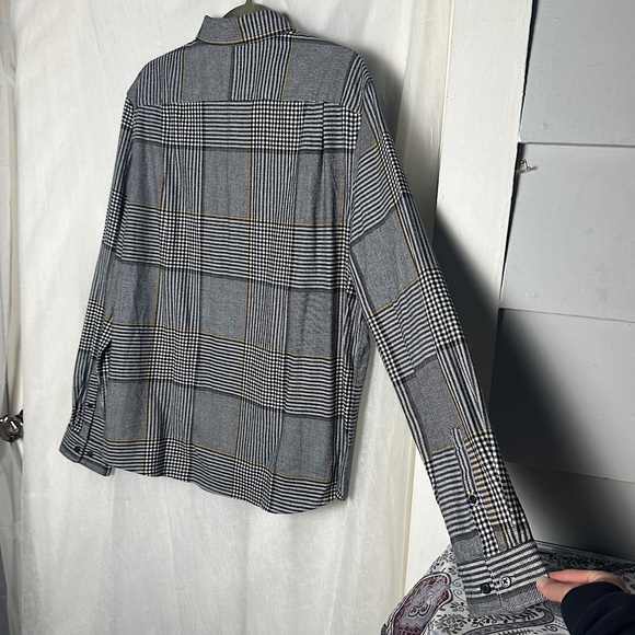 3/$20 💥 Express NWT Men’s Plaid Cotton Casual Button Down Shirt | Size Large - Picture 6 of 17